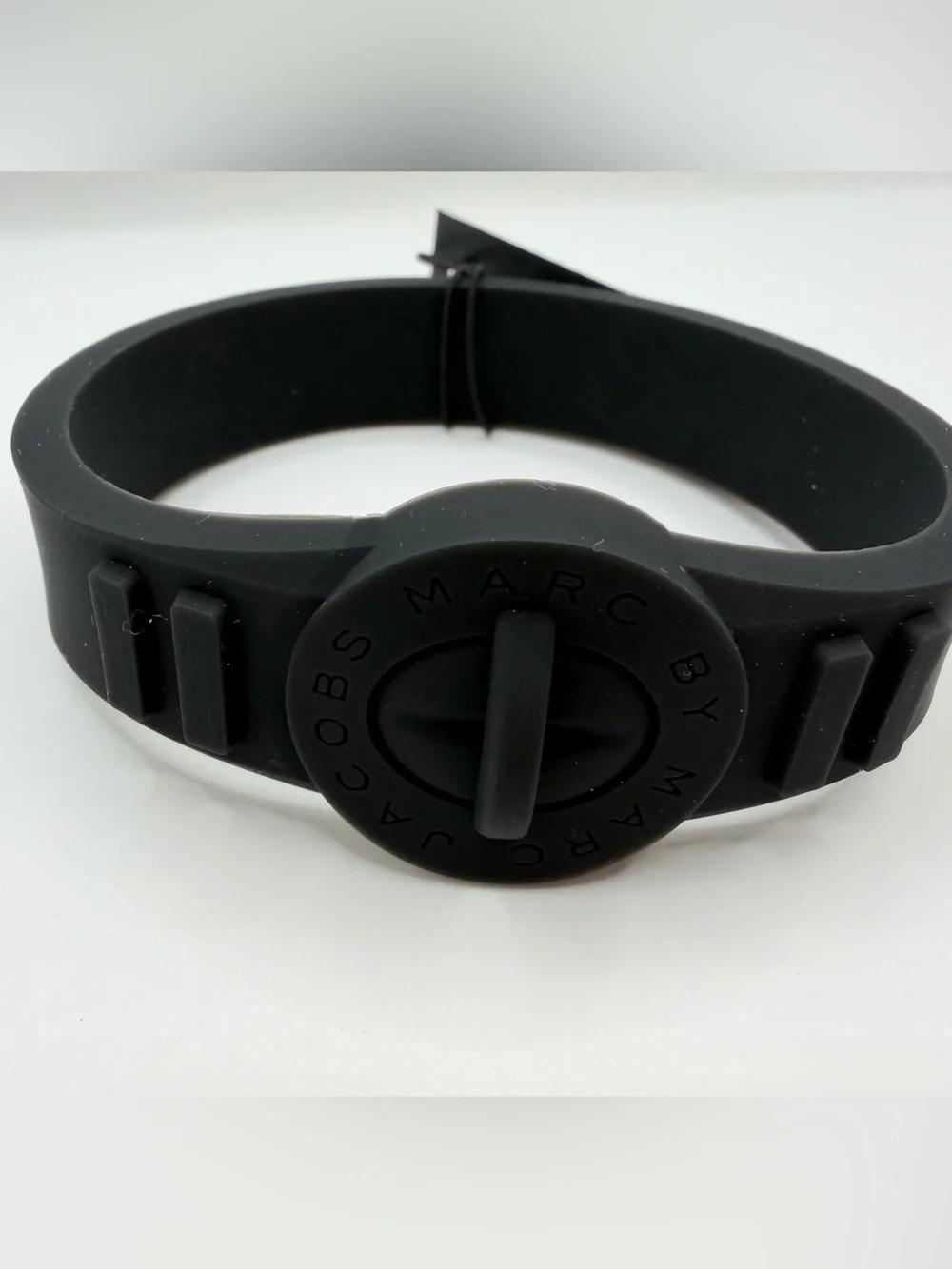 Marc by Marc Jacobs Black Silicone Logo Bracelet NWT